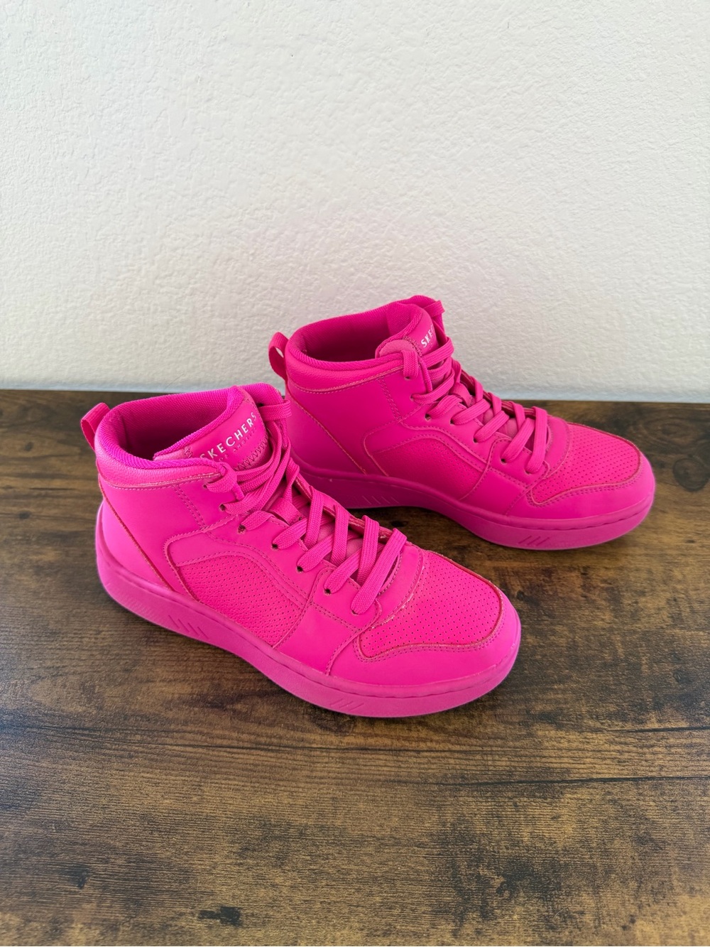 Skechers Hot Pink High-Top Sneakers
